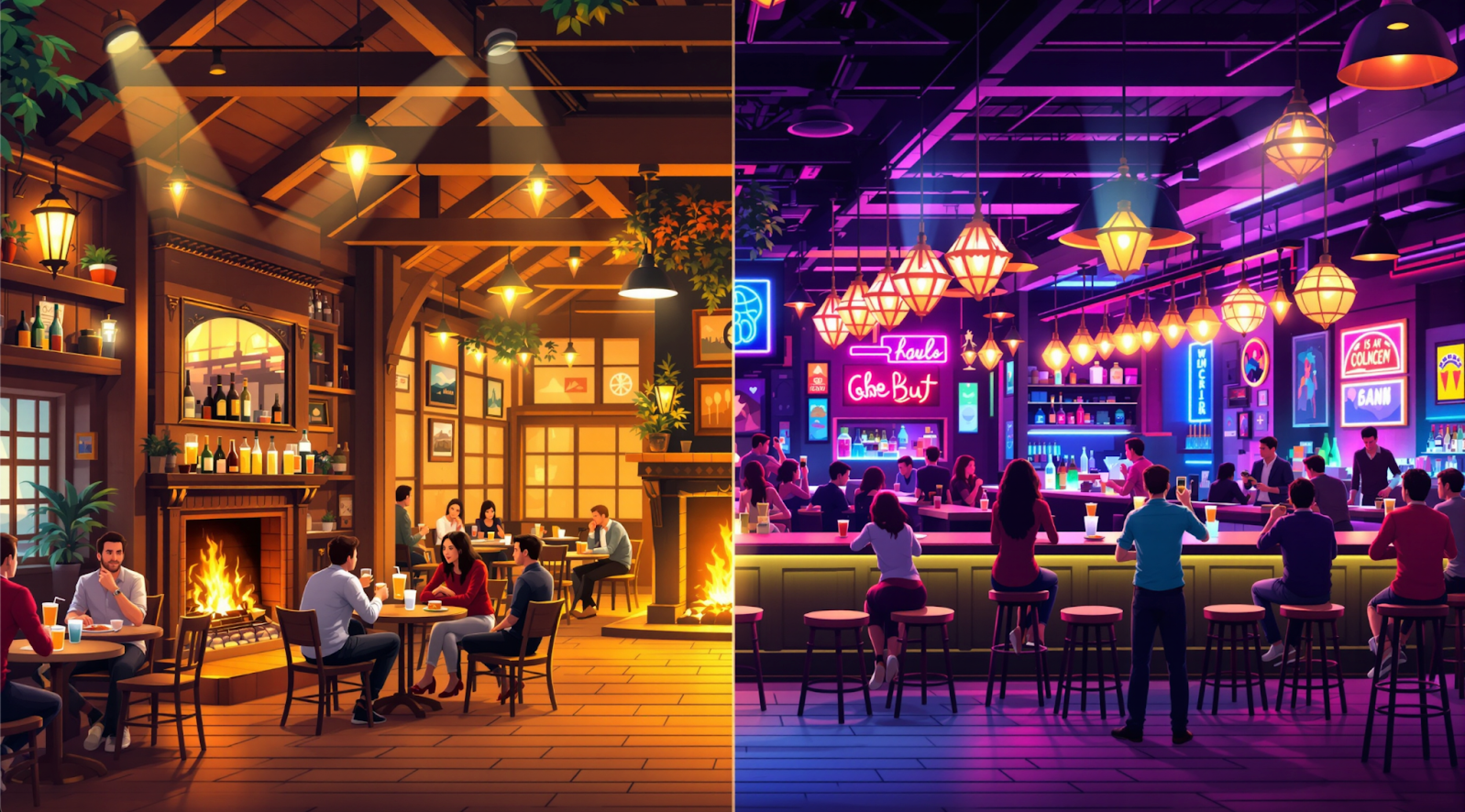 What's the difference between a pub and a bar?