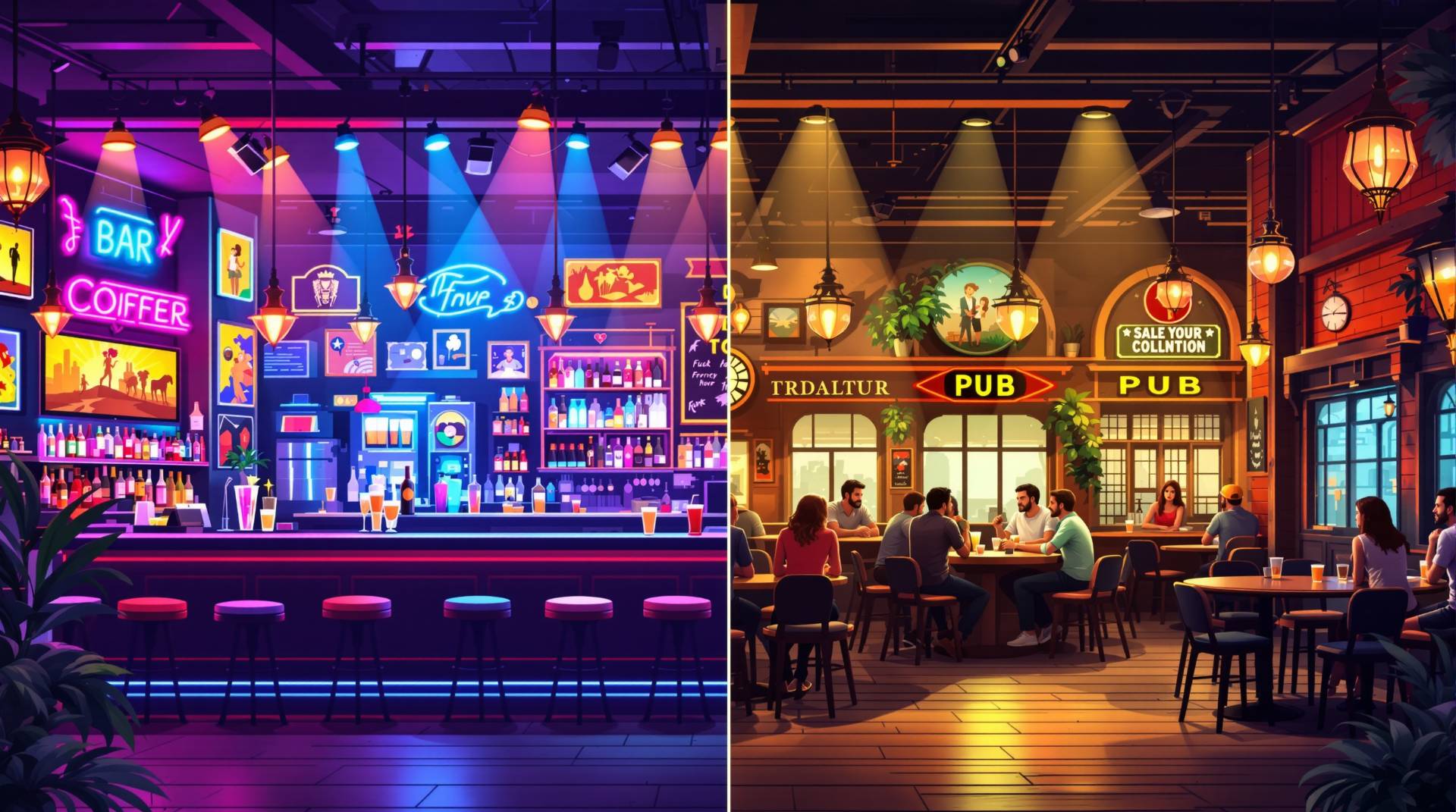 Bars vs Pubs: Culture, Atmosphere & Offerings